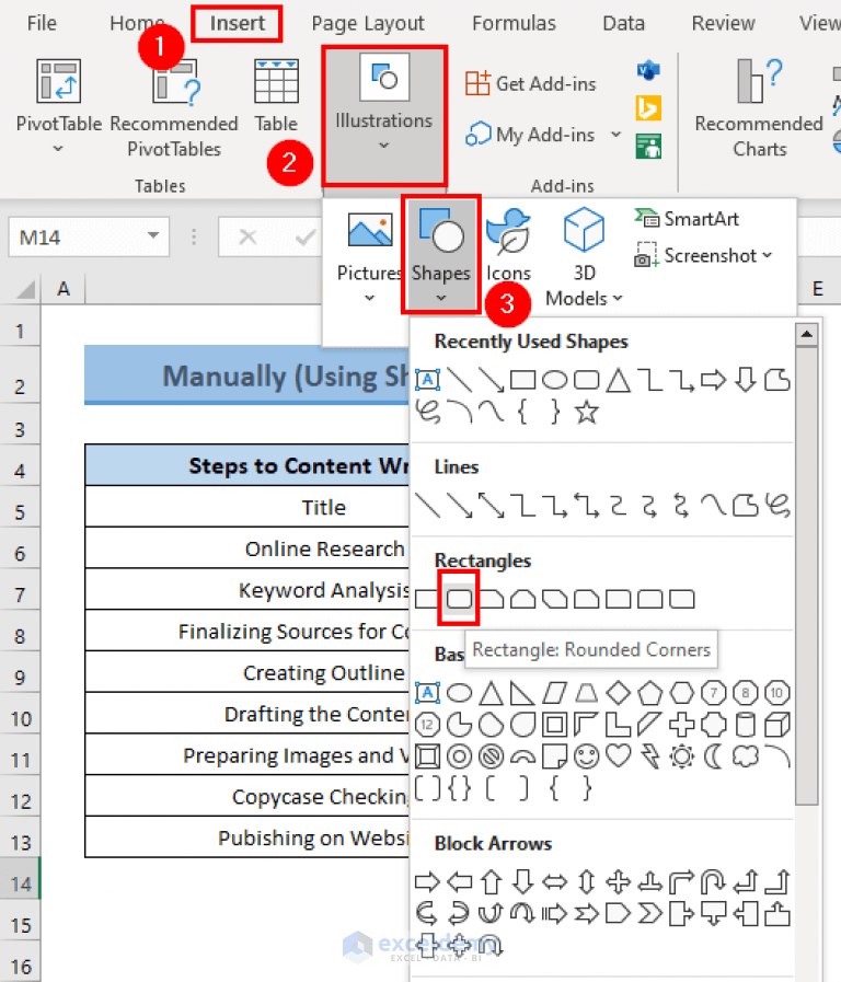 How to Create Mind Map from Data in Excel (2 Common Ways)