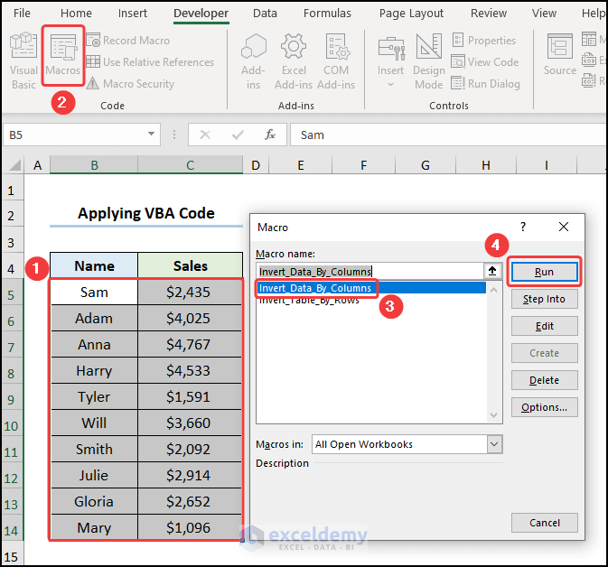 How to Flip Table in Excel (2 Quick Ways) ExcelDemy