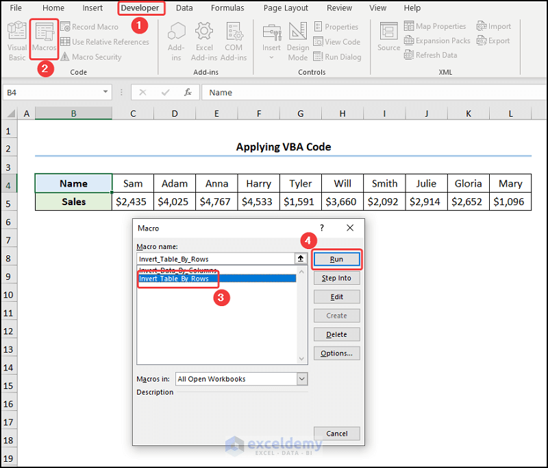 How to Flip Table in Excel (2 Quick Ways) ExcelDemy
