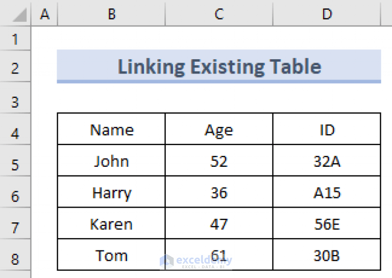 How to Mirror Table on Another Sheet in Excel (4 Easy Methods)