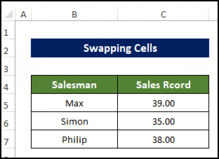 How to Swap Cells in Excel (3 Easy Methods) ExcelDemy