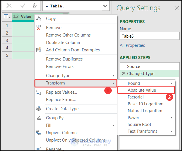 Changing Negative Numbers to Positive in Excel (9 Examples)