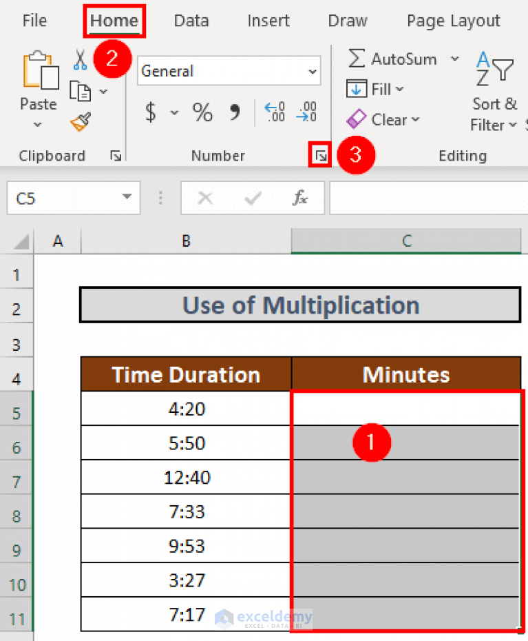 How to Convert Hours and Minutes to Minutes in Excel