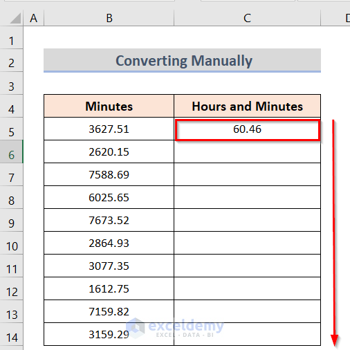 How to Convert Minutes to Hours and Minutes in Excel 5 Methods