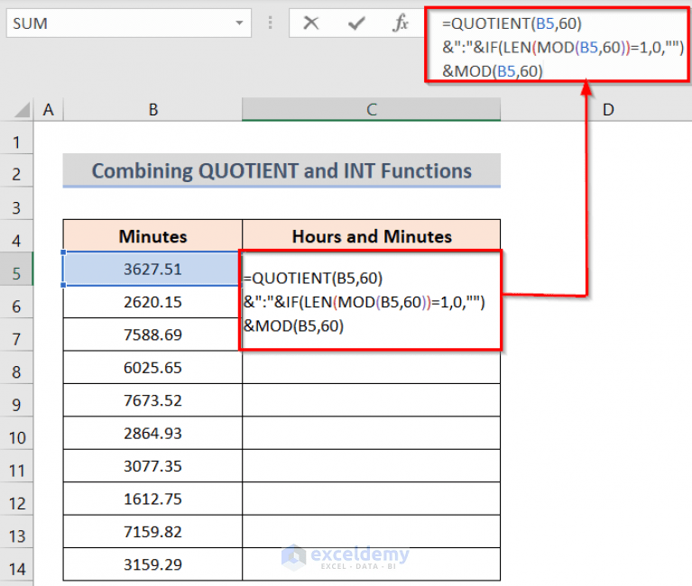 How to Convert Minutes to Hours and Minutes in Excel