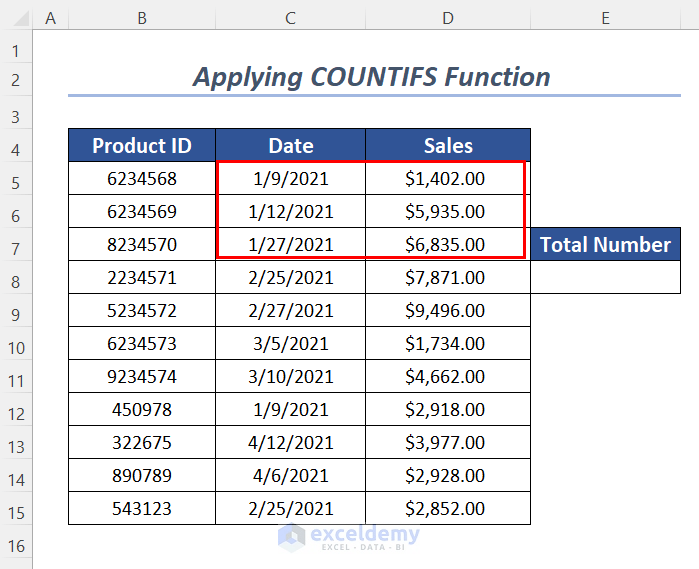 Using the Excel COUNTIF Function with Multiple Criteria and a Date