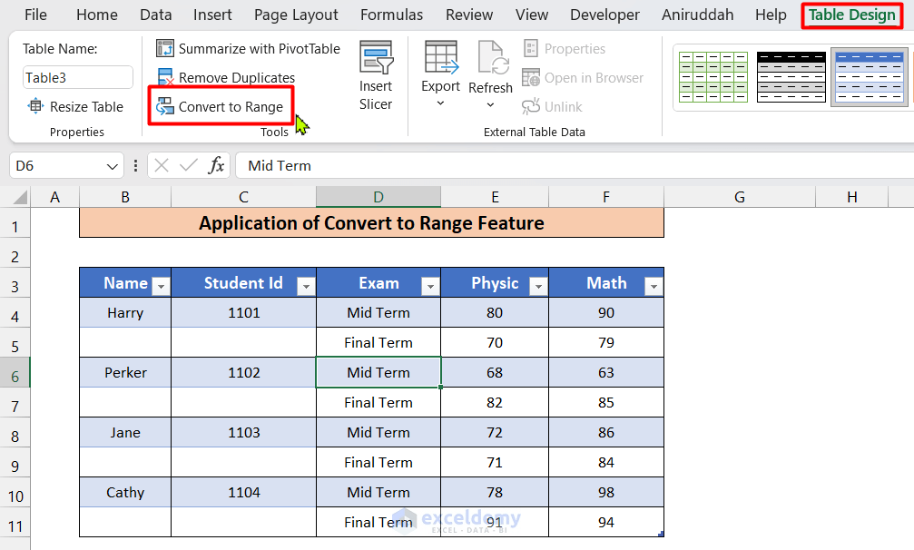 How to Create a Table with Merged Cells in Excel (4 Easy Methods)