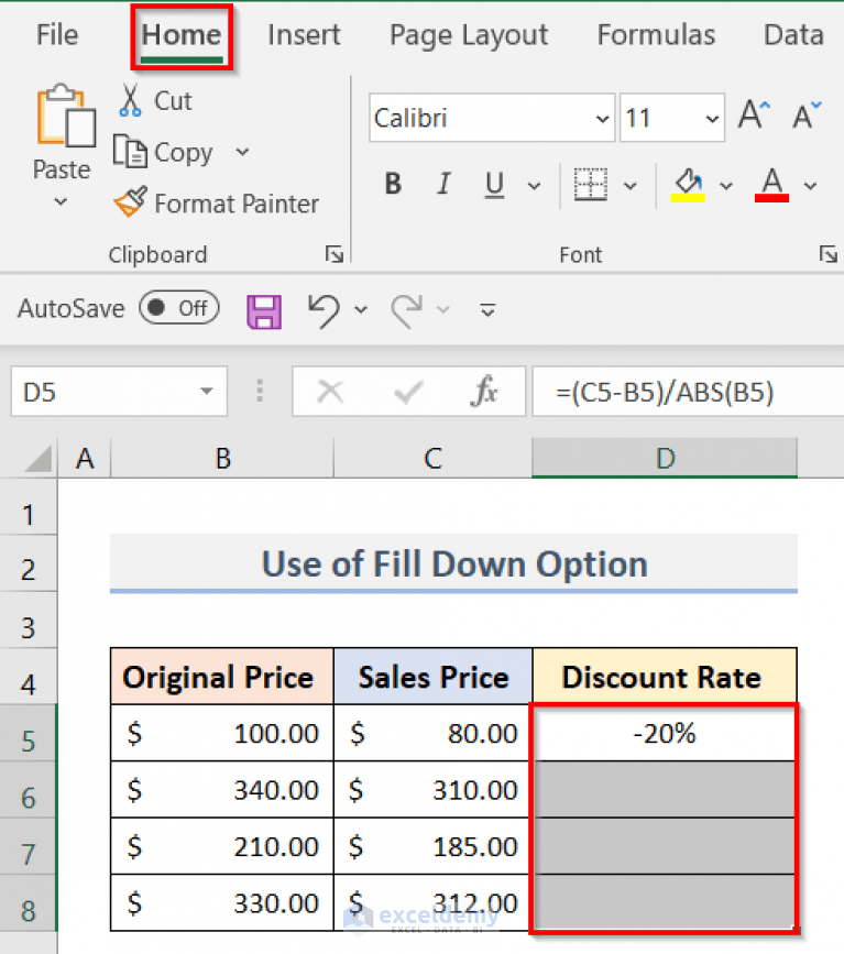 How to Apply Formula to Entire Column Without Dragging in Excel