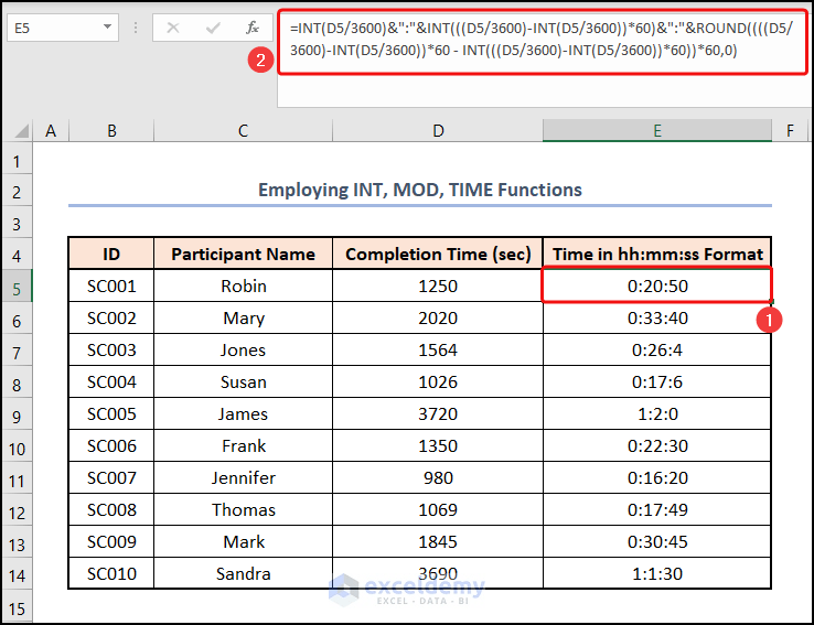 Excel Convert Seconds to hh mm ss (7 Easy Ways) ExcelDemy