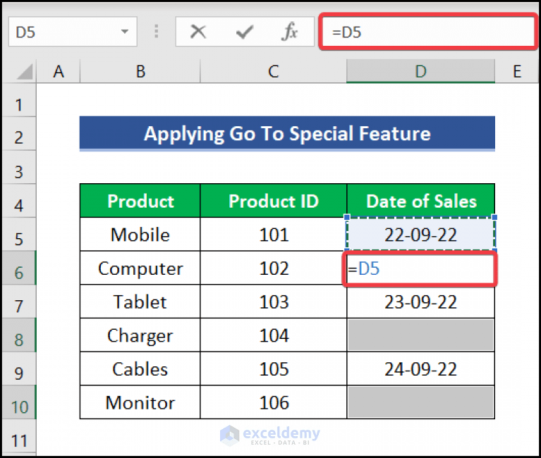 How to Fill Empty Cells with Last Value in Excel (4 Handy Ways)