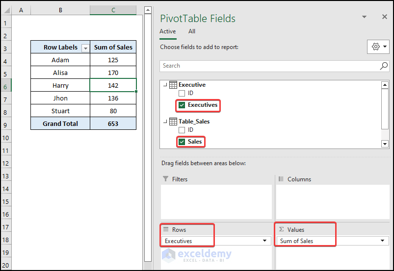 How to Get Data from Data Model in Excel (2 Easy Methods)