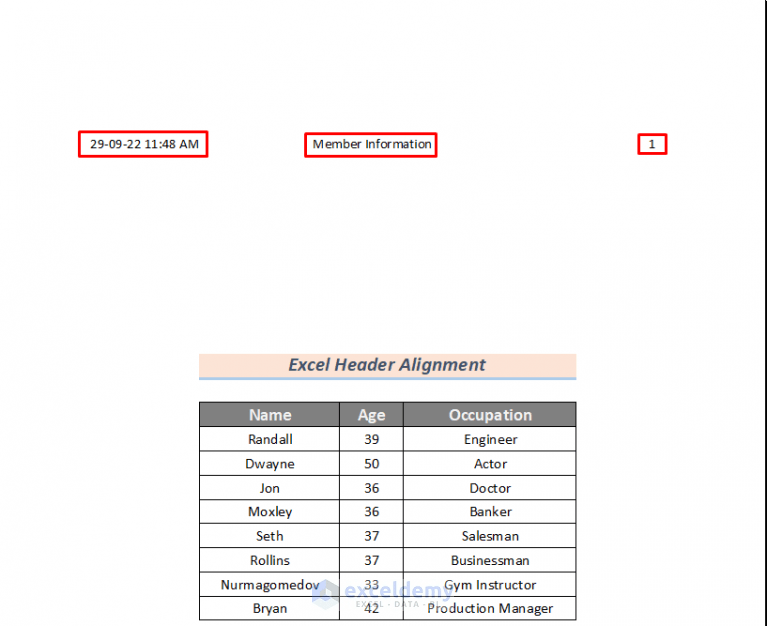 How to Maintain Excel Header Alignment (with Easy Steps)