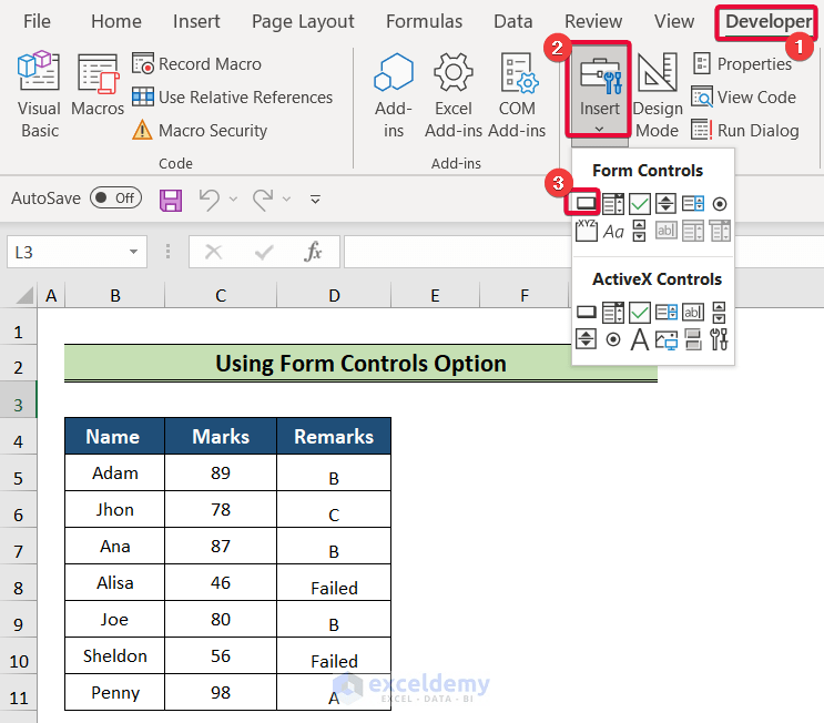 How to Add Button in Excel (3 Handy Ways) ExcelDemy