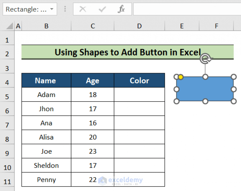 How to Add Button in Excel (3 Handy Ways) ExcelDemy