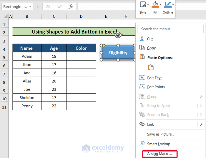 How to Add Button in Excel (3 Handy Ways) ExcelDemy
