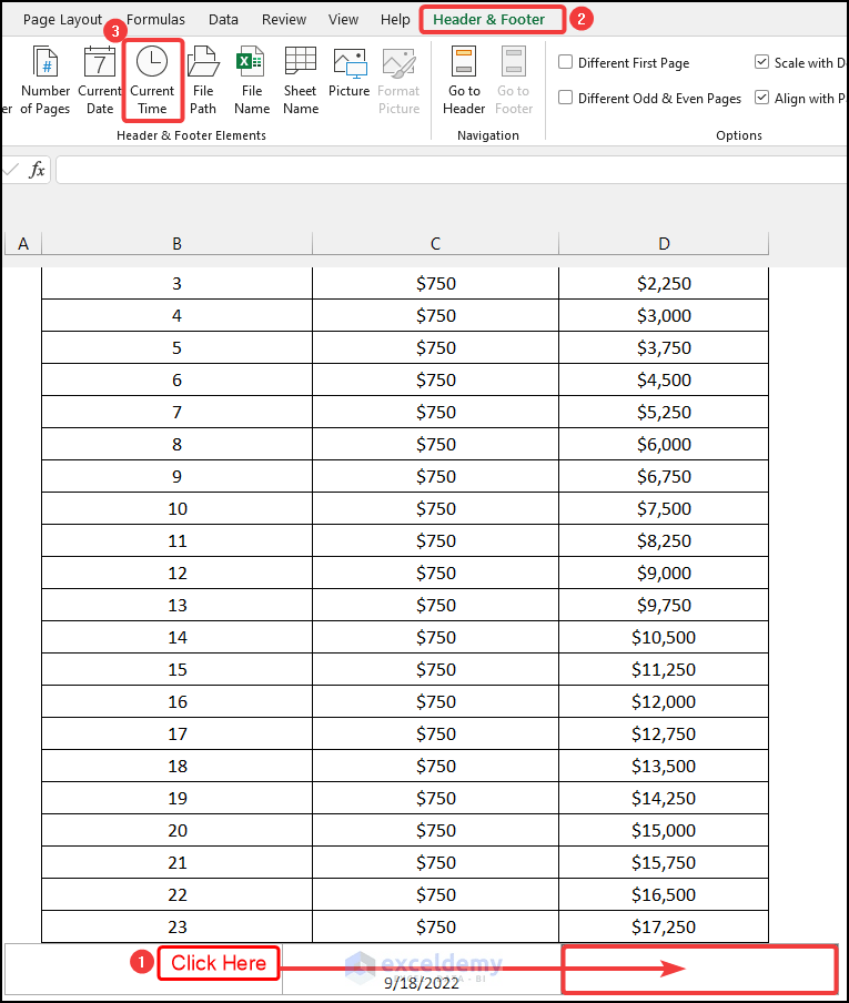 How to Add Date and Time in Excel When Printing: 3 Simple Methods