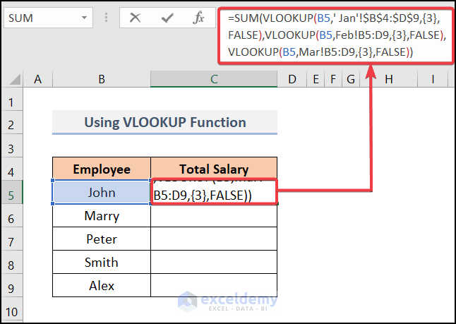 How to Apply a Formula to Multiple Sheets in Excel (3 Methods)