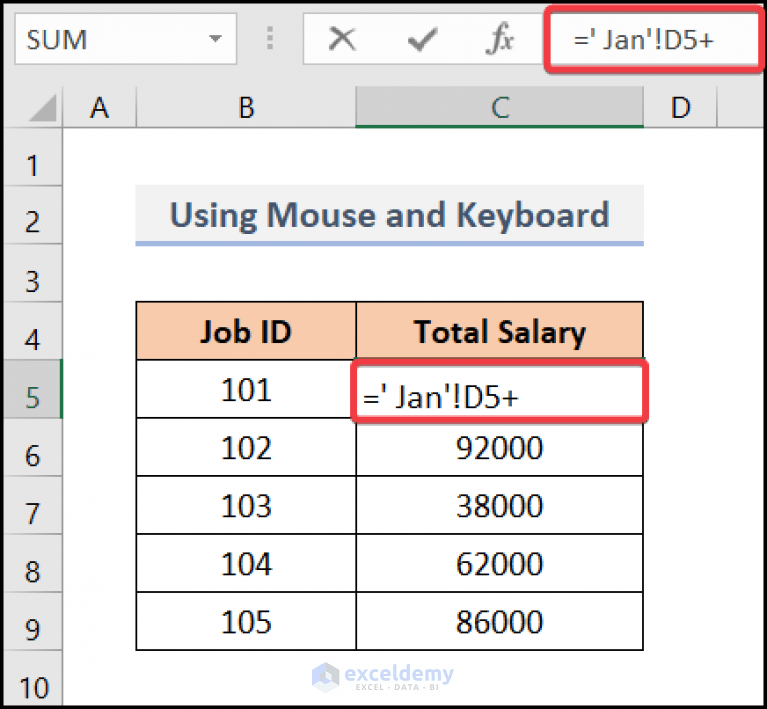 How to Apply a Formula to Multiple Sheets in Excel (3 Methods)