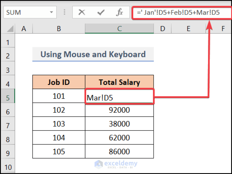 How to Apply a Formula to Multiple Sheets in Excel (3 Methods)