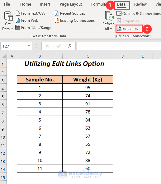 How to Disable Automatic Update of Links in Excel 3 Methods