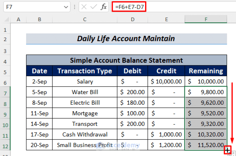 How to Maintain Accounts in Excel Sheet Format (4 Templates)