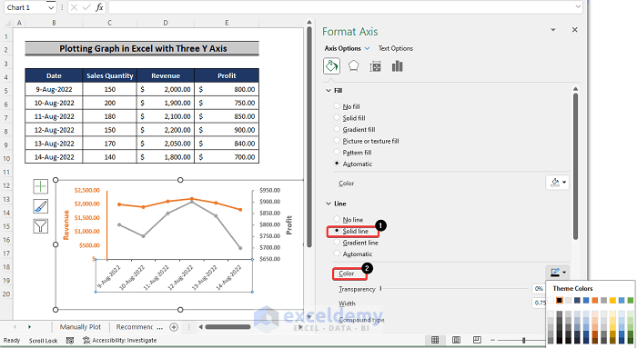 How to Plot Graph in Excel with Multiple Y Axis (3 Handy Ways)