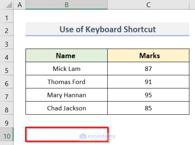 How to Select All Rows in Excel (6 Easy Ways) ExcelDemy