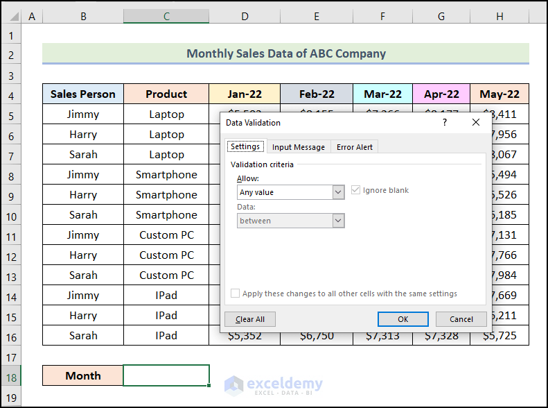 How to Apply the SUMIFS with the INDEX MATCH Functions to Multiple