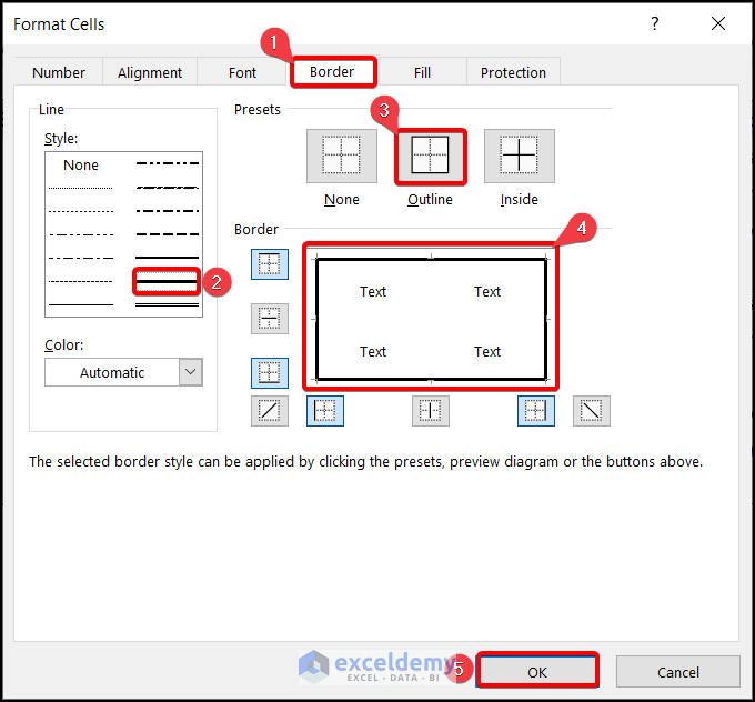 How to Add Thick Box Border in Excel (3 Quick Ways) ExcelDemy