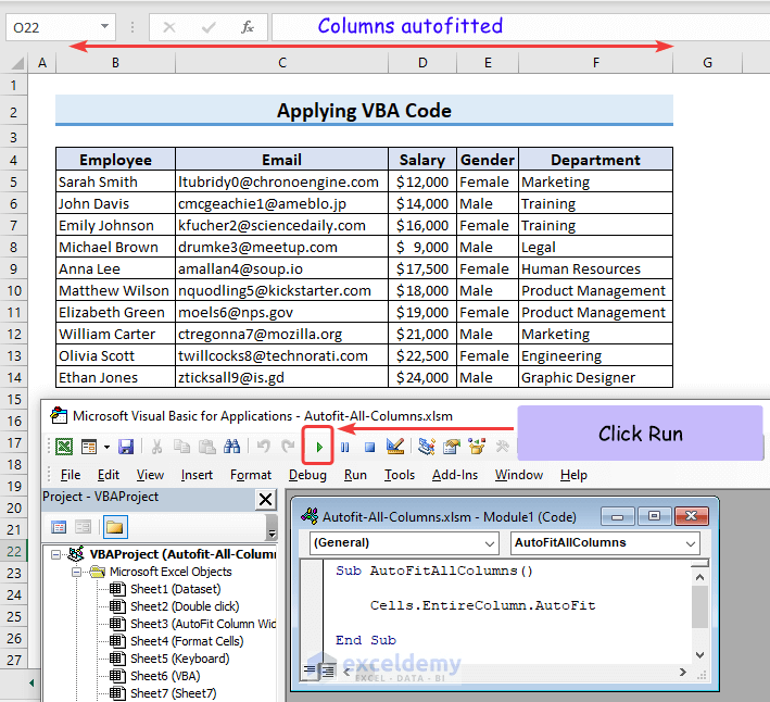 How to AutoFit All Columns in Excel (4 Effective Ways) ExcelDemy