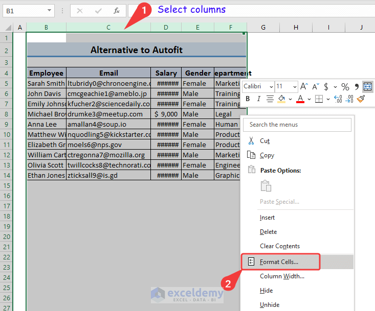 How to AutoFit All Columns in Excel (4 Effective Ways) ExcelDemy