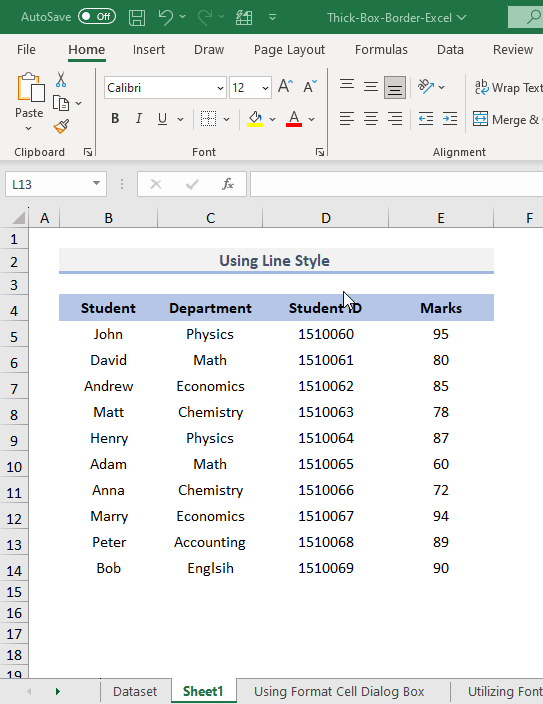 How to Add Thick Box Border in Excel (3 Quick Ways) ExcelDemy