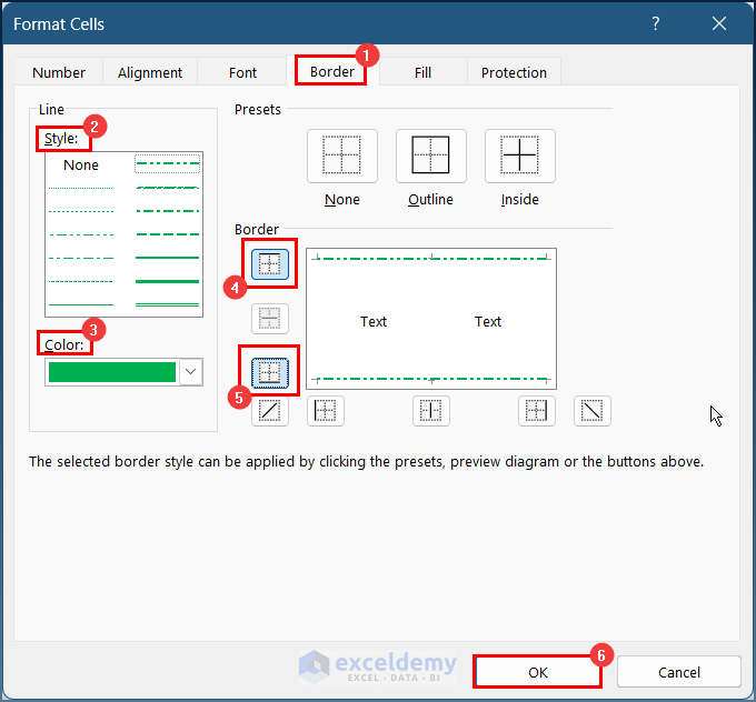 How to Apply Top and Bottom Border in Excel (5 Examples)
