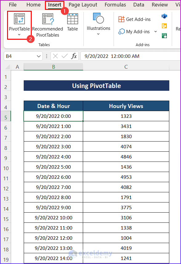 How to Calculate Daily Average in Excel (3 Methods)