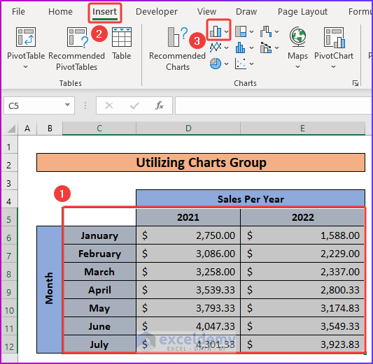 How to Change Width of Column in Excel Chart (with Easy Steps)