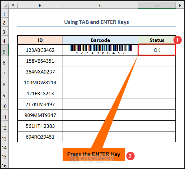 How to Fix If the Barcode Scanner Is Skipping Lines in Excel