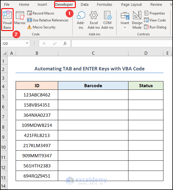 How to Fix If the Barcode Scanner Is Skipping Lines in Excel
