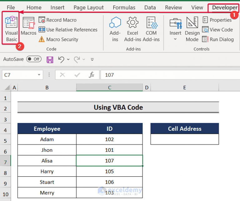 How to Return Cell Address of Match in Excel (3 Easy Ways)