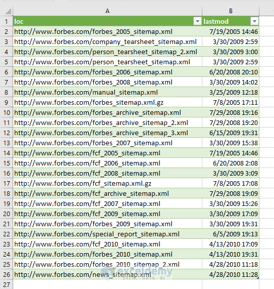 How to Extract Data from XML File to Excel 2 Easy Ways