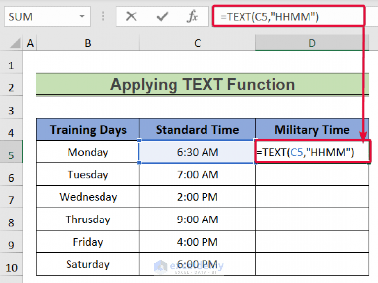 How to Add Military Time in Excel (3 Easy Ways) ExcelDemy