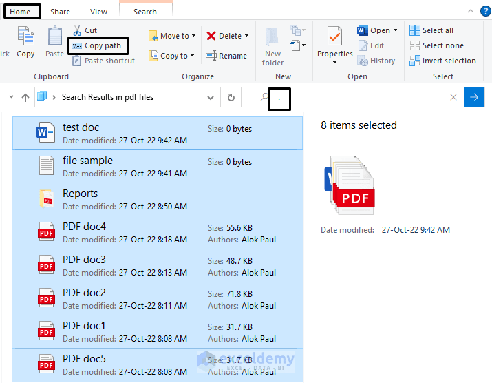 How to Copy PDF File Names into Excel (9 Efficient Methods)