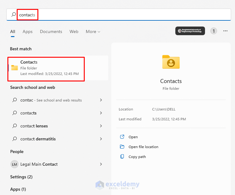 How to Create VCF File from Excel (2 Simple Methods)