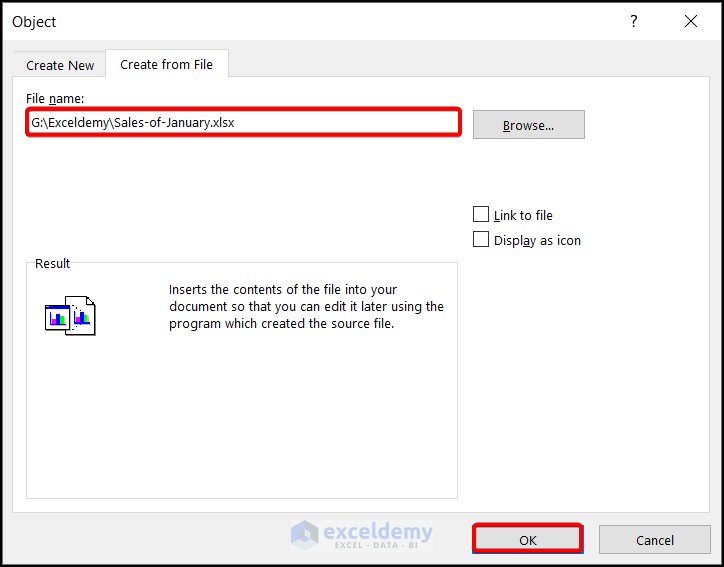 How to Insert an Excel File into Another Excel File ExcelDemy