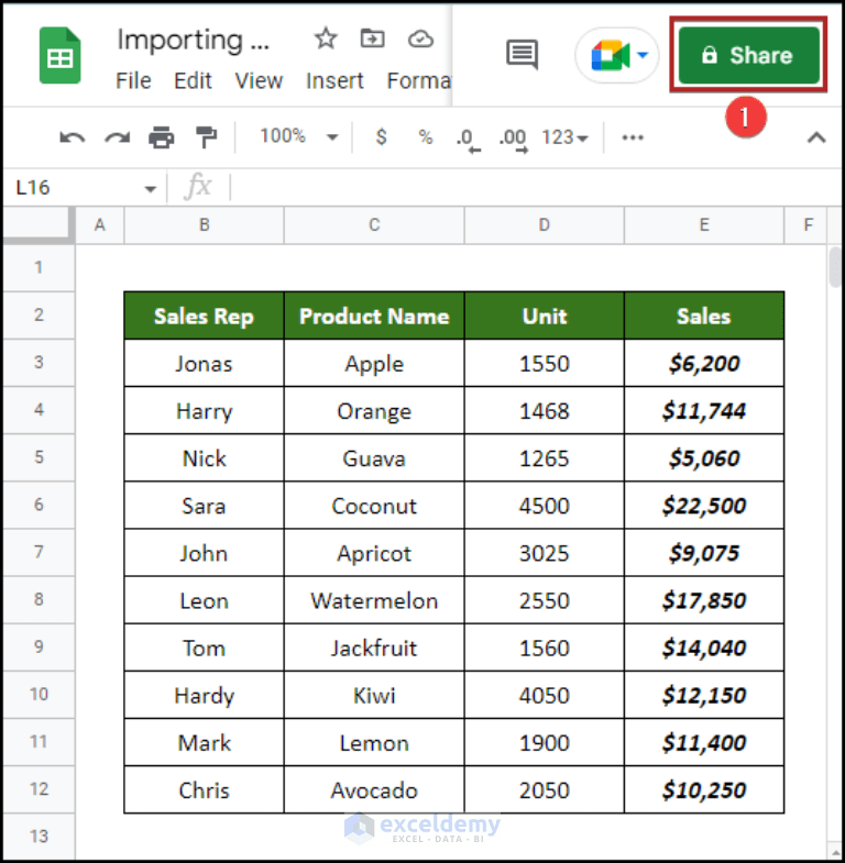 How to Import Data from Google Sheets to Excel Using VBA