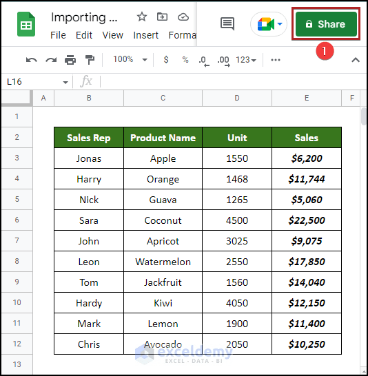 How to Import Data from Google Sheets to Excel Using VBA 3 Steps