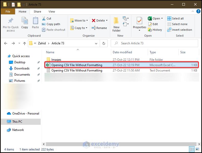 How to open a CSV File in Excel Without Formatting 2 Methods