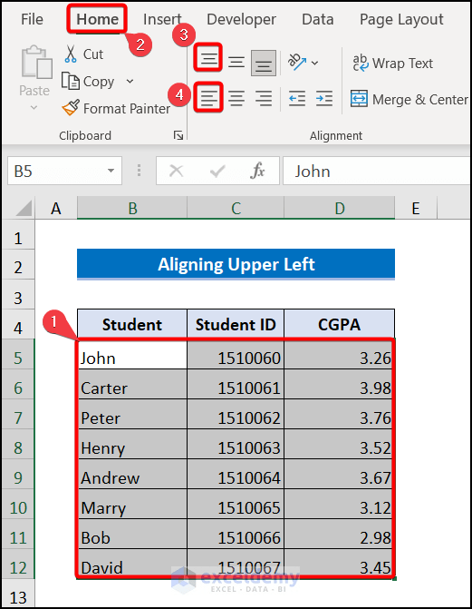 All Types of Alignment in Excel (Explained in Detail) ExcelDemy