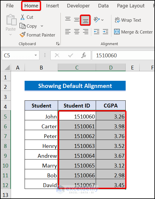 All Types of Alignment in Excel (Explained in Detail) ExcelDemy