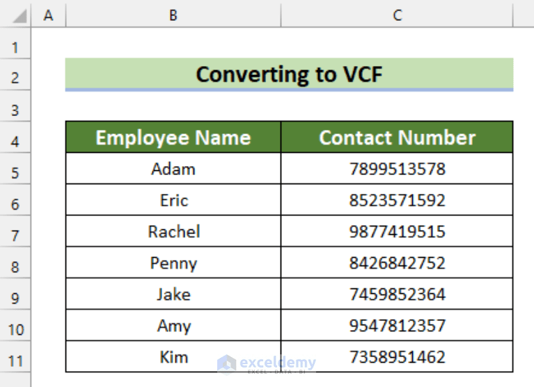 How to Convert Excel to VCF Without Software (With Easy Steps)