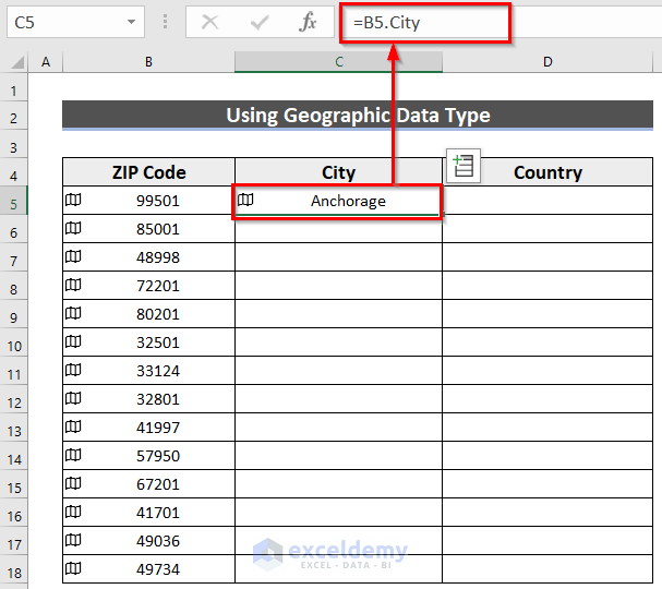 How to Lookup ZIP Code in Excel (4 Suitable Methods)